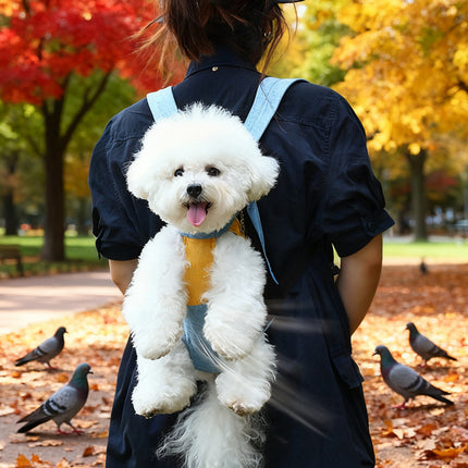 [BOGO] Hands-Free Legs-Out Pet Carrier Backpack - Buy 1 Get 1 FREE | Breathable Mesh Front Chest Pack for Dogs & Cats, Perfect for Hiking & Cycling