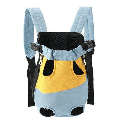 [BOGO] Hands-Free Legs-Out Pet Carrier Backpack - Buy 1 Get 1 FREE | Breathable Mesh Front Chest Pack for Dogs & Cats, Perfect for Hiking & Cycling