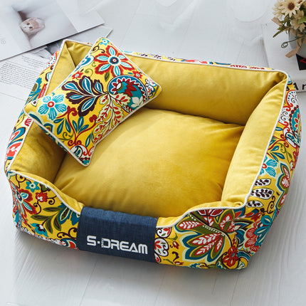 Washable Plush Pet Bed for Large Dogs and Cats