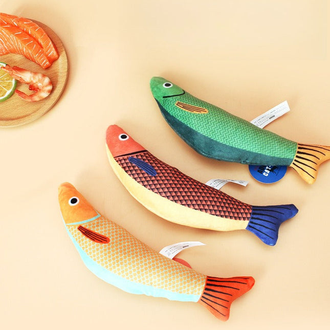 Catnip Stuffed Fish Cat Toy