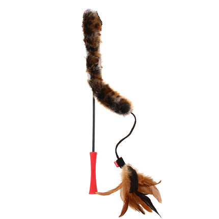 Interactive Feather Cat Teaser Wand