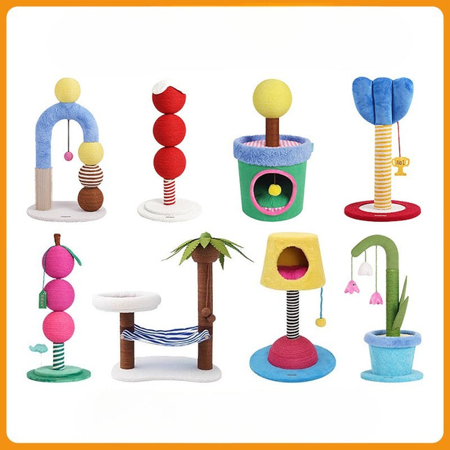 Multi-Level Cat Tree Scratching Post