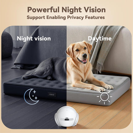 AI Smart Movable Pet Camera - 360° Mobile Robot Companion with Dual-Lens HD Video & Two-Way Talk