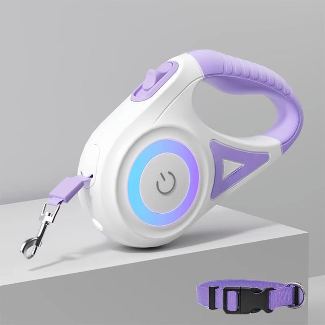 LED Retractable Dog Leash with Light for Small and Medium Dogs