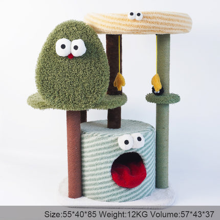 TOLEA Large Monster Cat Tree with Scratching Post