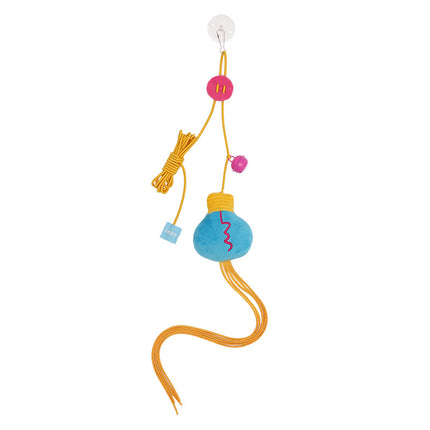 Elastic Hanging Cat Teaser Toy with Catnip