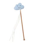 Clouds tease cat sticks