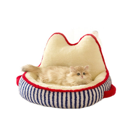 Coral Fleece Warm Pet Sofa Bed for Cats