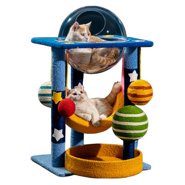 Space Capsule Cat Tree for Small Spaces