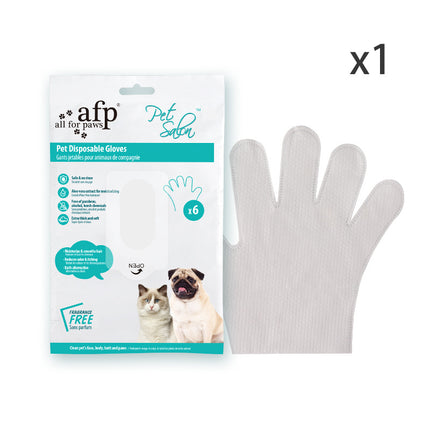 No-Rinse Pet Grooming Wipes Gloves