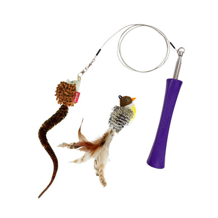 Interactive Feather Cat Teaser Wand
