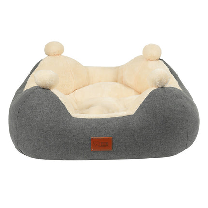 Warm Plush Pet Bed for Cats and Small Dogs