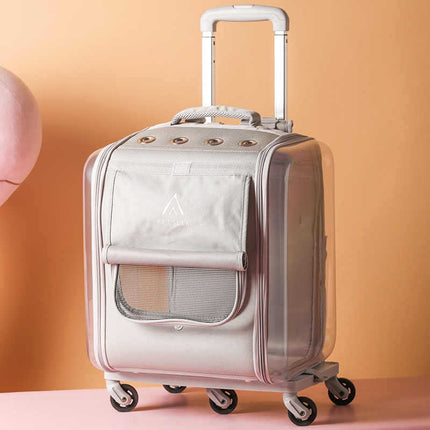 Rolling Cat Carrier Backpack