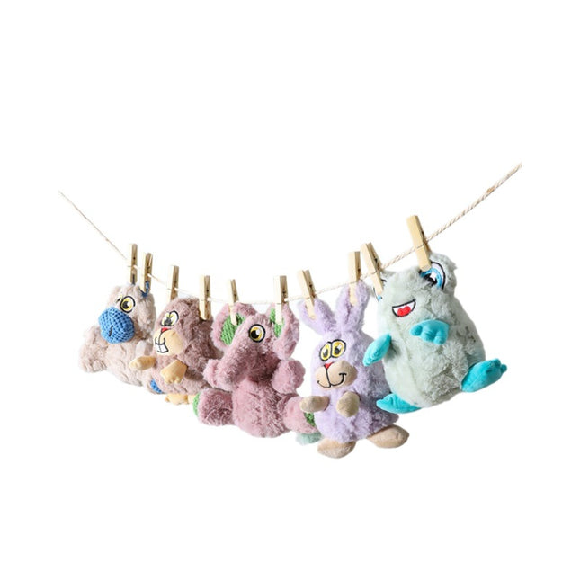 Squeaky Crinkle Plush Dog Toy