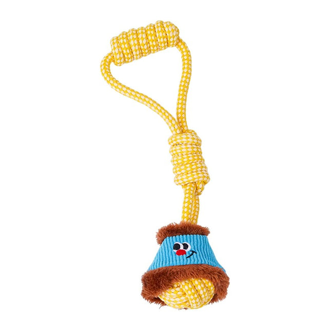Interactive Dog Tug Rope Toy with Sound