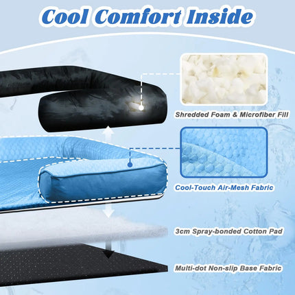 Self-Cooling Dog Bed Mat for Summer Days