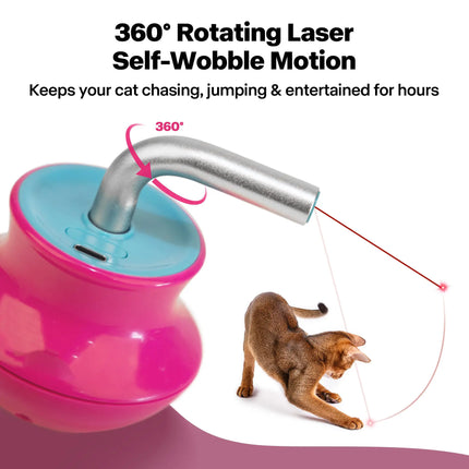 Automatic 360° Rotating Cat Laser Toy