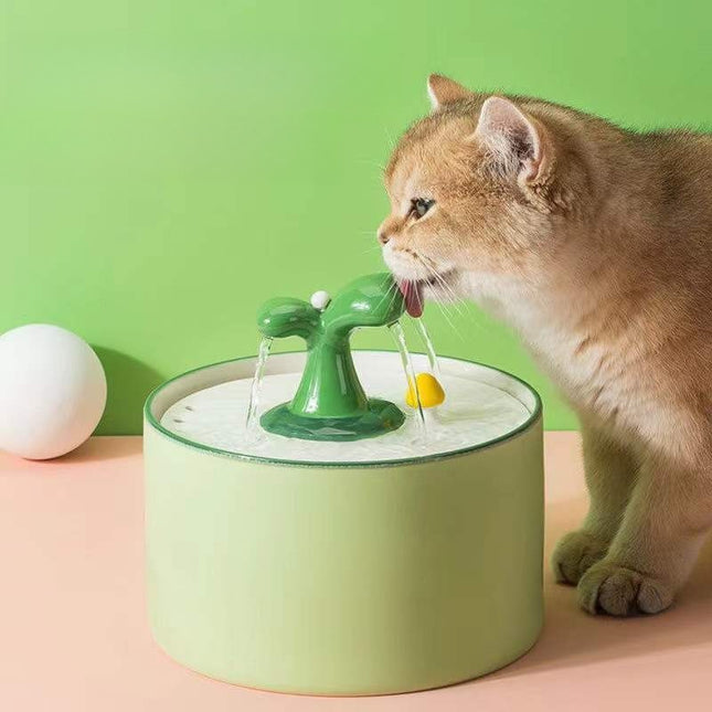 Ceramic Heated Cat Water Fountain