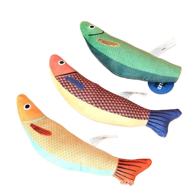 Catnip Stuffed Fish Cat Toy