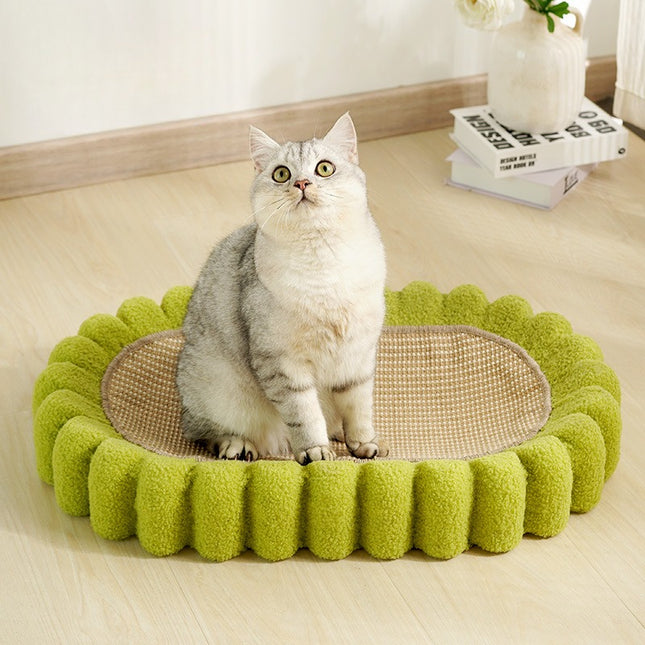 Large Sisal Cat Scratcher Bed with Lounging Area