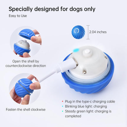 Smart Interactive Rolling Ball Toy for Dogs & Cats