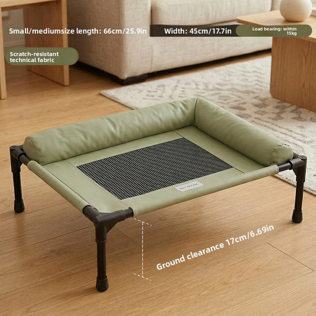Pet high leg cot