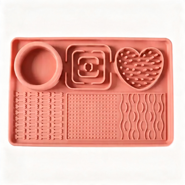 Silicone Slow Feeder Lick Mat Puzzle Toy for Pets