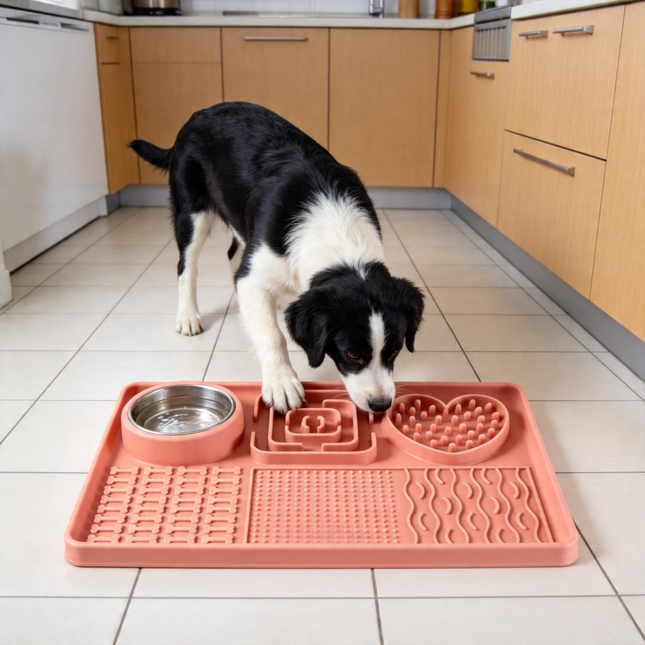 Silicone Slow Feeder Lick Mat Puzzle Toy for Pets