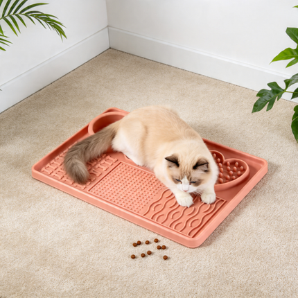 Silicone Slow Feeder Lick Mat Puzzle Toy for Pets