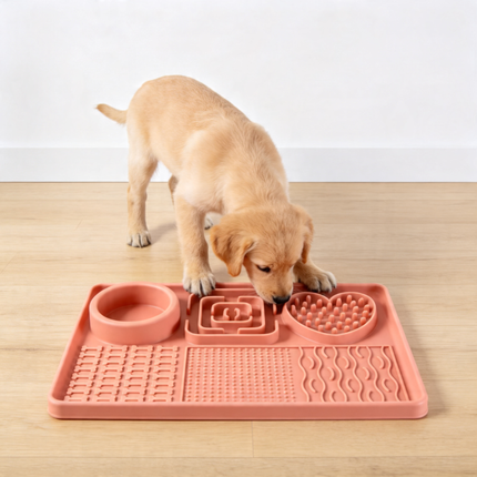 Silicone Slow Feeder Lick Mat Puzzle Toy for Pets